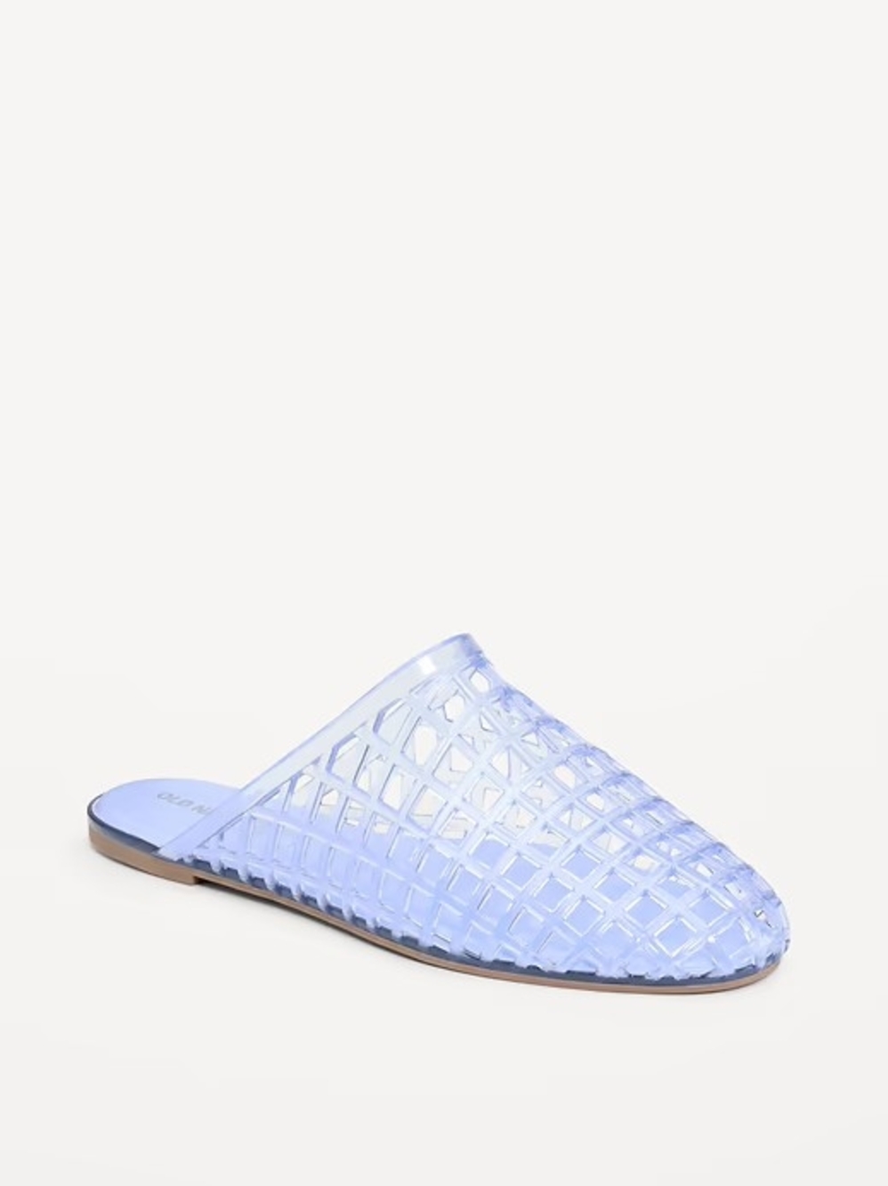 Woven Jelly Mule Slip-On in Light Blue Sz. 8